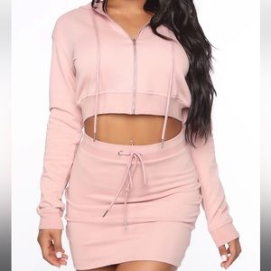 Fashion Nova Too Cool For That Lounge Set - Mauve